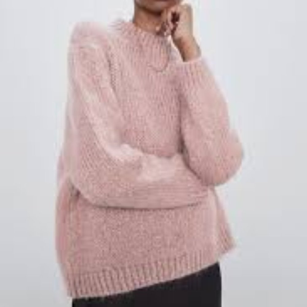 Zara wool blend oversized sweater